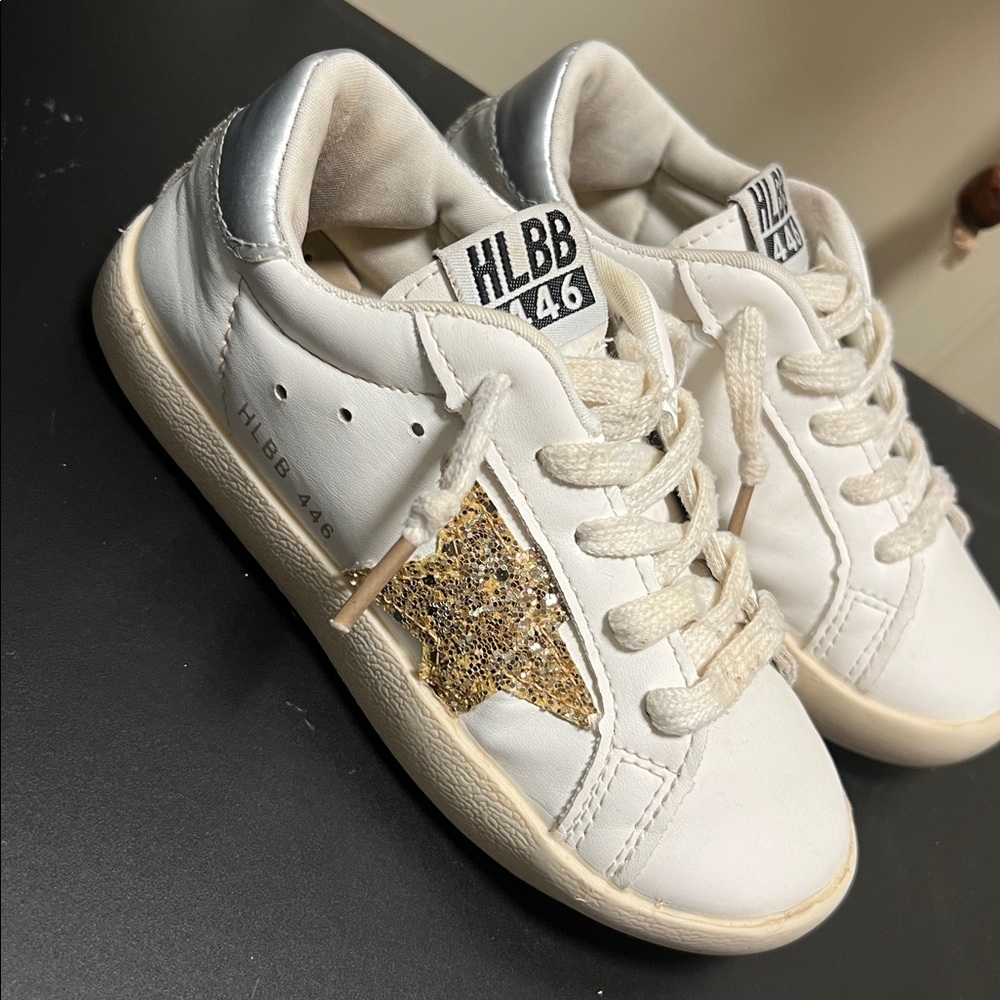 GG Sneakers with Gold Glitter Star